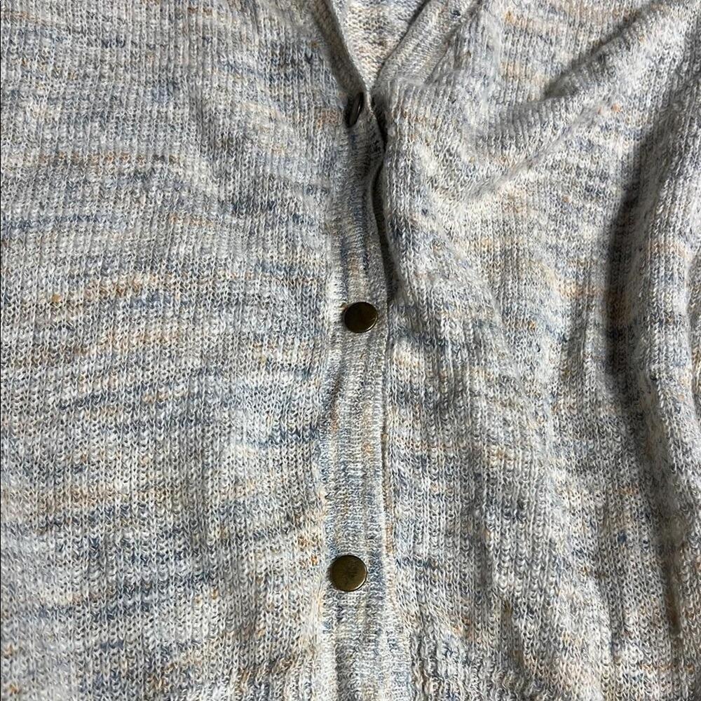 Free People Light Gray Cardigan Sweater - Picture 2 of 5